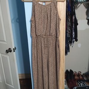 Animal print jumpsuit